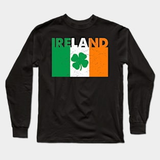 Irish Ireland Flag Shamrock St. Patrick's Day T-Shirt Long Sleeve T-Shirt